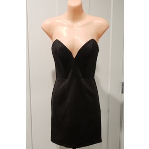 Forever 21 Plunging Neckline Strapless Mini Dress